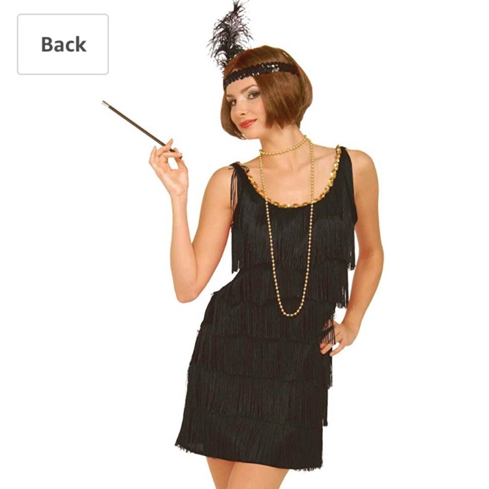 1920 flapper fringe costume dress